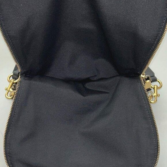 Marc Jacobs Preppy Nylon Flap-Over Crossbody – Black with Leather Strap - Picture 15 of 16